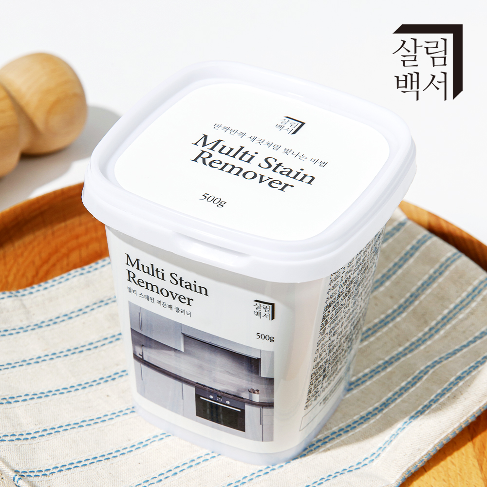 1+1 살림백서 멀티 찌든때 클리너 500g 스텐 연마제제거 스테인레스 연마 제거 세척
