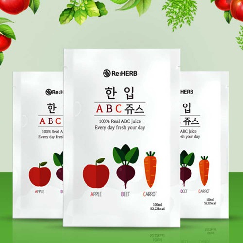 (4박스) 국내산 NFC 착즙 ABC 주스 100ml 30포