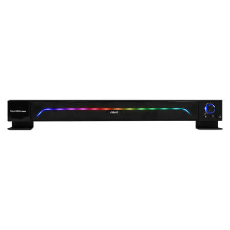 앱코 S600 RGB LED 사운드바 컴퓨터스피커 블랙