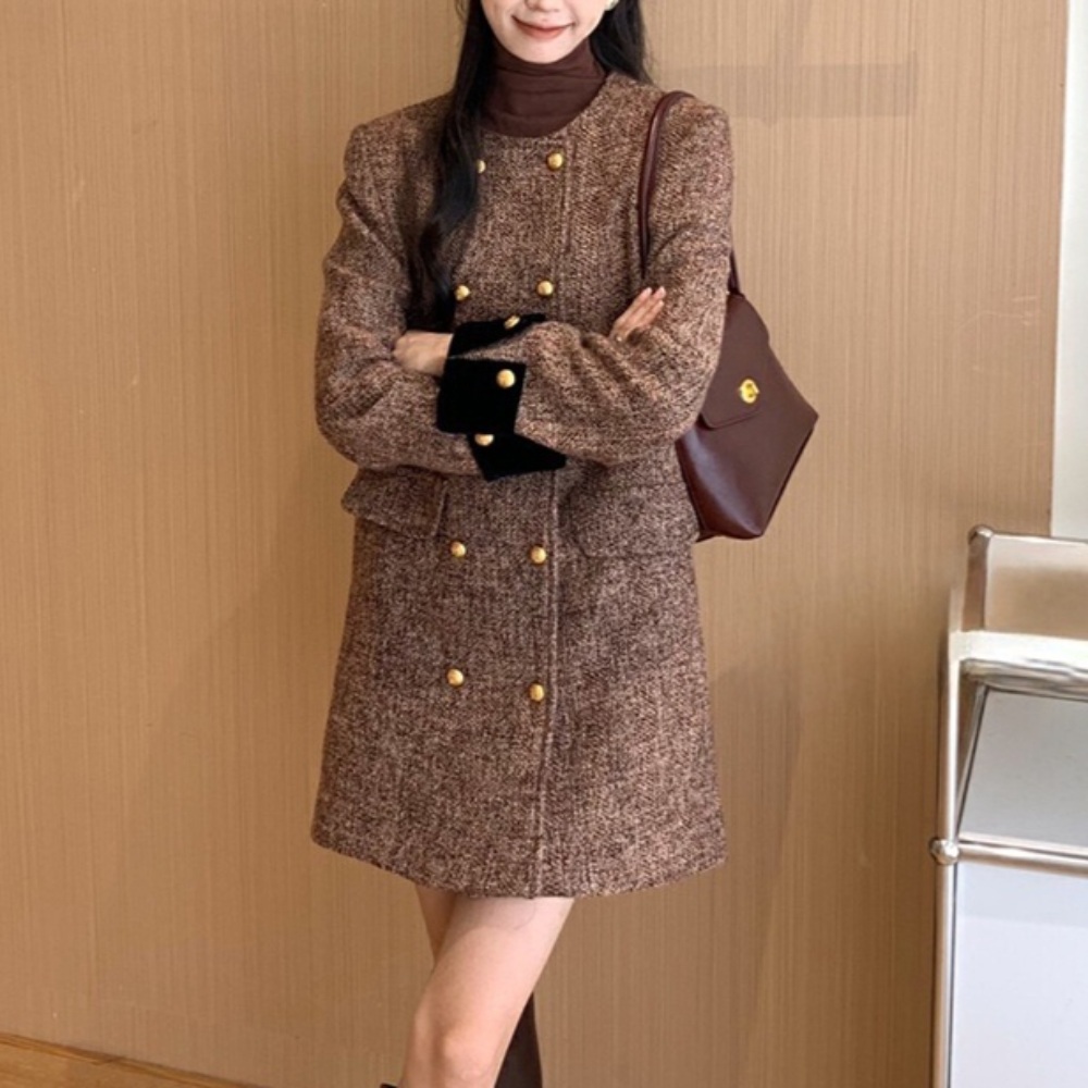 정장원피스 돌맘드레스 돌잔치엄마원피스 촬영 가을하객원피스 아나운서 키작녀 이미지