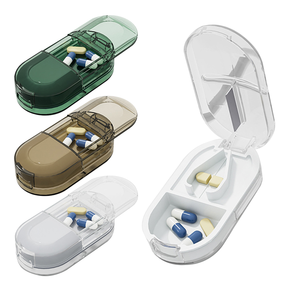 모노치 슬라이딩 알약커팅기 휴대용 케이스 알약통 약보관함 비타민 영양제 약통케이스 제품 이미지