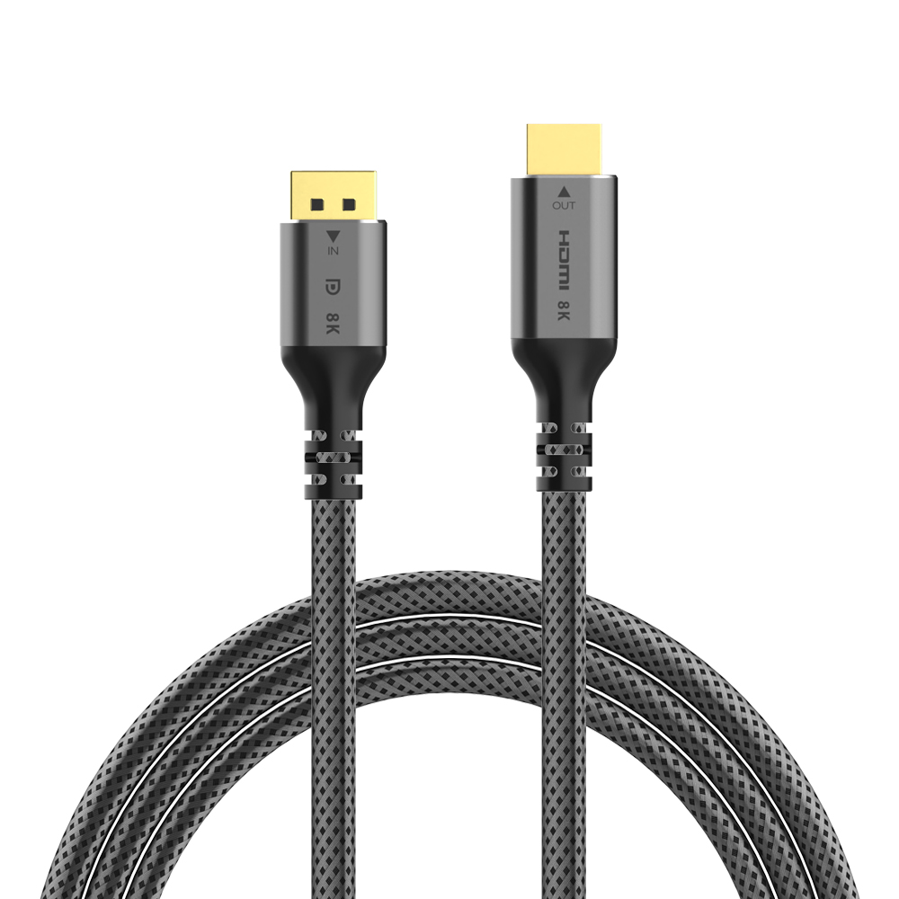 넥스트유 케선화 UHD 8K DP 1.4 to HDMI 2.1 케이블 3m, 1개 - 상품 이미지