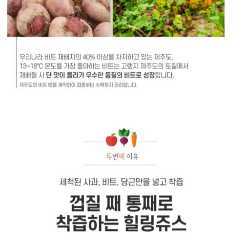 (4박스) 리허브, 국내산 NFC 착즙 ABC 주스 100ml 30포 - 상세 이미지 2