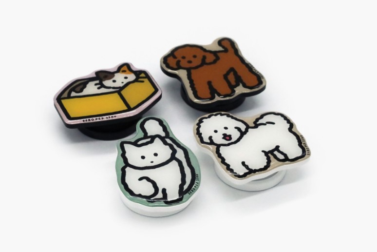 강아지 고양이 정품그립톡 5종 모음 스마트톡 굿즈 휴대폰 꾸미기 거치대 그립홀더 - 상세 이미지 2