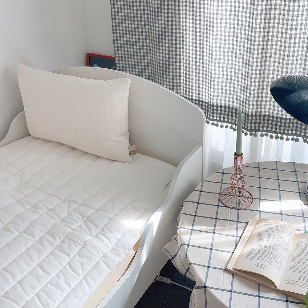 선염 무지 패드 싱글 슈퍼싱글 순면 아이방 사계절 맞춤제작