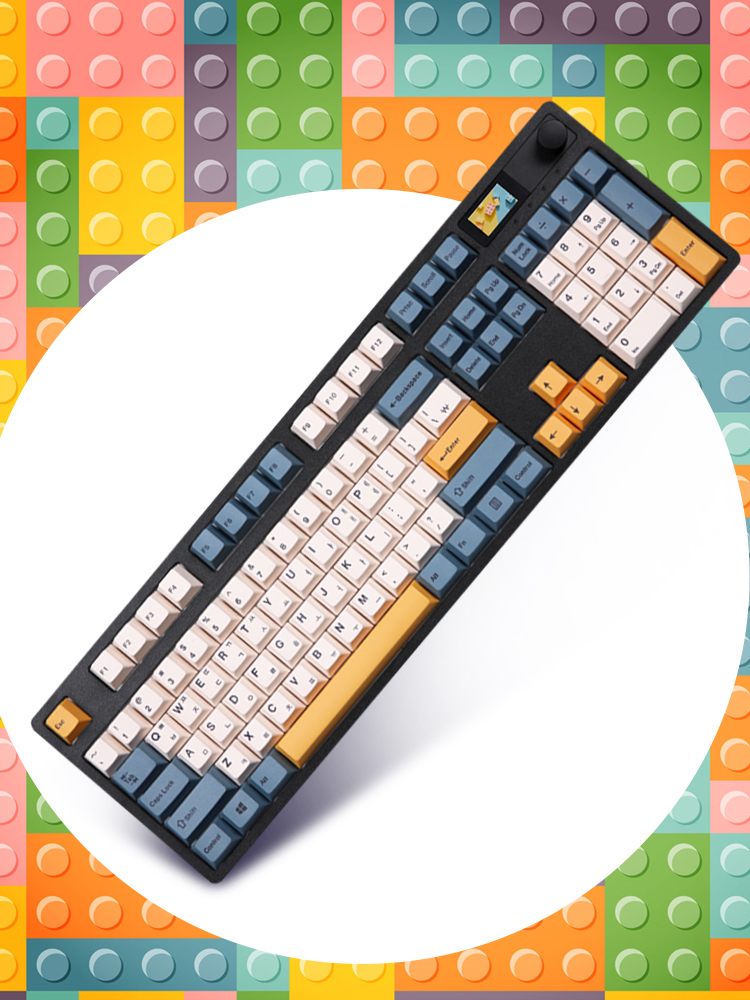 닌자104프로 블랙 수제 풀윤활 아이 패드 폰 유 무선 블루투스 폭스테일축 조약돌 키보드