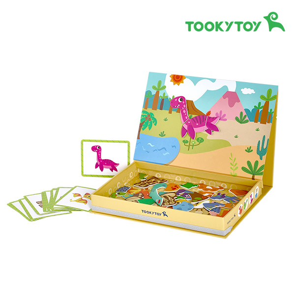 [투키토이] 공룡자석퍼즐박스 쥬라기 다이노 자석놀이 퍼즐 Tookytoy 코레샵 - 상품 이미지