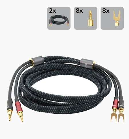 Oehlbach 오엘바흐 TRANSFORM DUAL-PLUG 스피커 케이블 2ea 3M (D1C10841) 5M (D1C10842) 제품 이미지