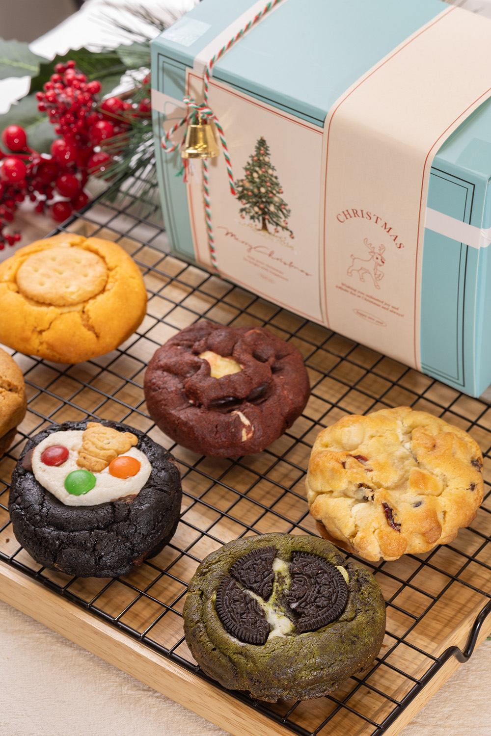 [쿠키득 수제쿠키] 르뱅 크리스마스 연말 새해 선물 생일 간식 졸업 답례 결혼