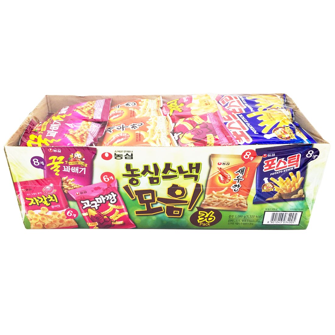 농심 스낵모음 30g 36개입 1080g 코스트코 과자박스 과자세트 : 부지런상회