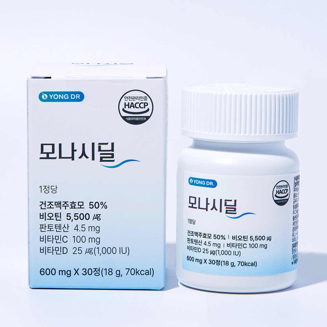용닥터 비오틴 판토텐산 맥주효모 모나시딜 30정, 1개 이미지 2