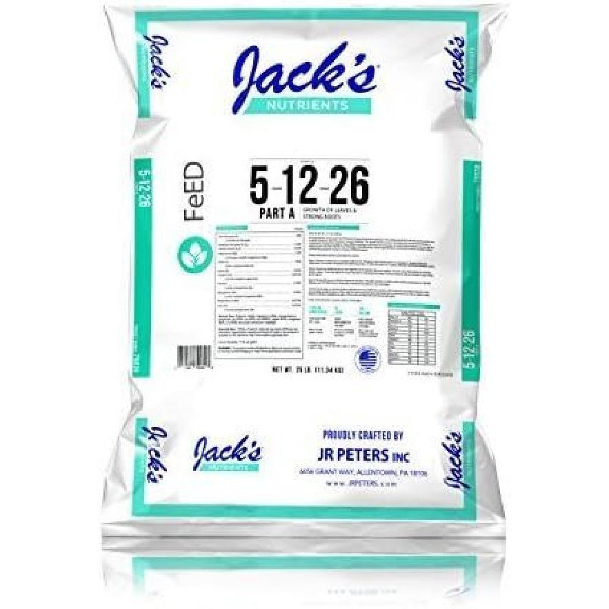 Jacks Nutrients 5-12-26 수경재배 비료