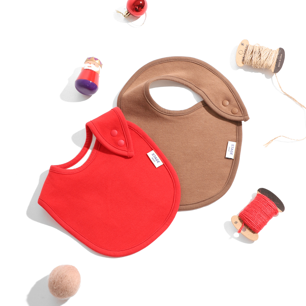 아기 크리스마스 침받이 턱받이 오가닉