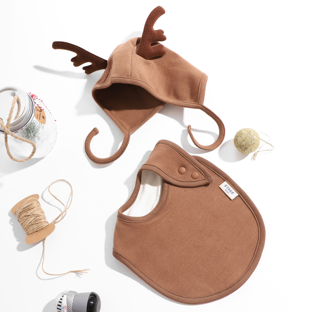 아기 크리스마스 침받이 턱받이 오가닉