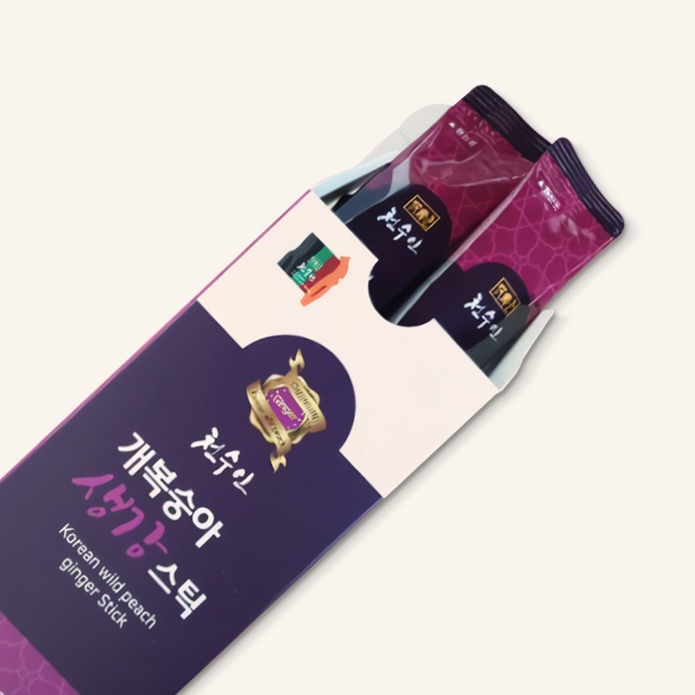 모가푸 개복숭아 생강스틱 농축액 스틱 실속형 30포1box 1개월분 기관지 항염스틱 - 상세 이미지 4