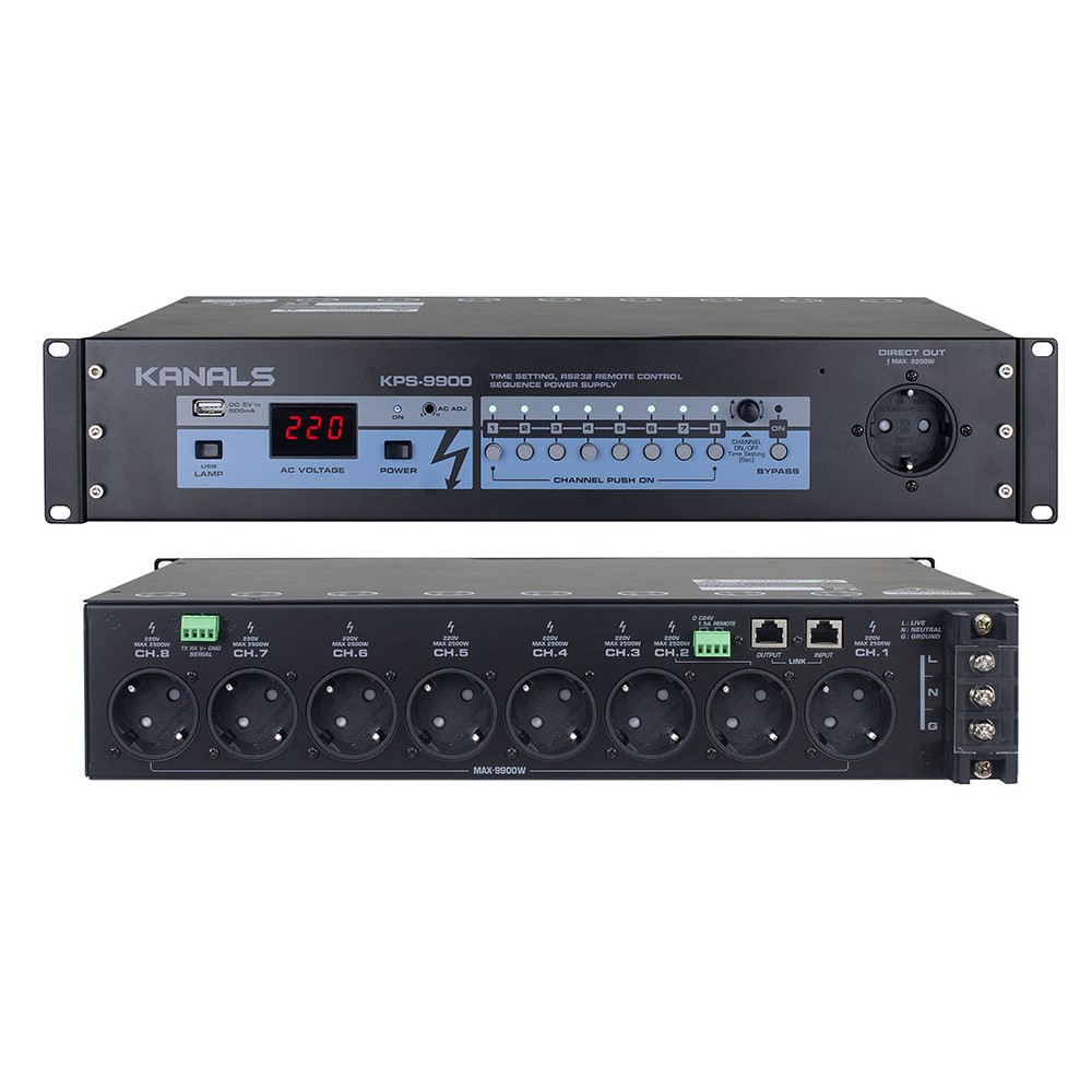 국산 8채널 순차전원공급기 카날스 KPS-9900H 순차전원분배기 이미지 2
