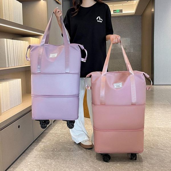 접이식 여행용 보스턴백 대형 짐가방 바퀴달린 여행가방 트래블백 - 상세 이미지 2