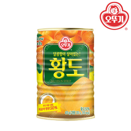 오뚜기 황도 반절 400g 복숭아 과일 통조림