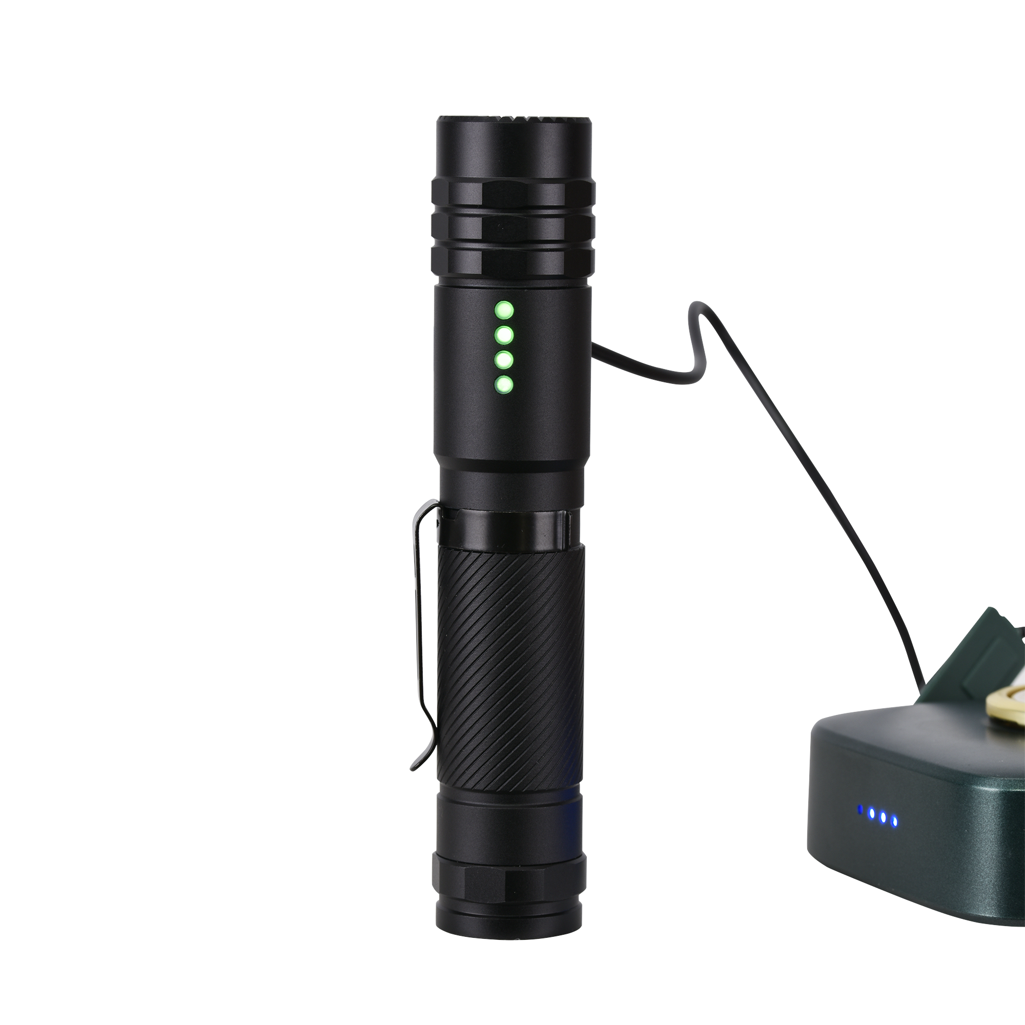 우벤 L28 LED 손전등 충전식 고휘도 경찰 군인 군용 후레쉬 휴대용 랜턴 써치 라이트