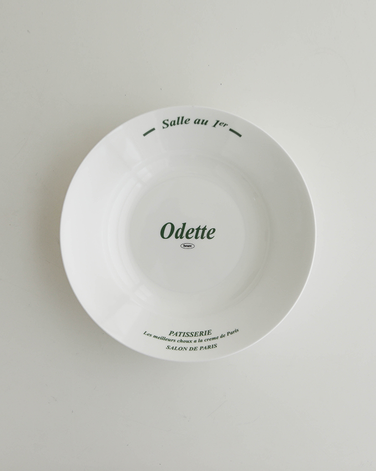 오데뜨 그린 레터링 플레이트 브런치 파스타 접시 (CMD0001) - 상세 이미지 2