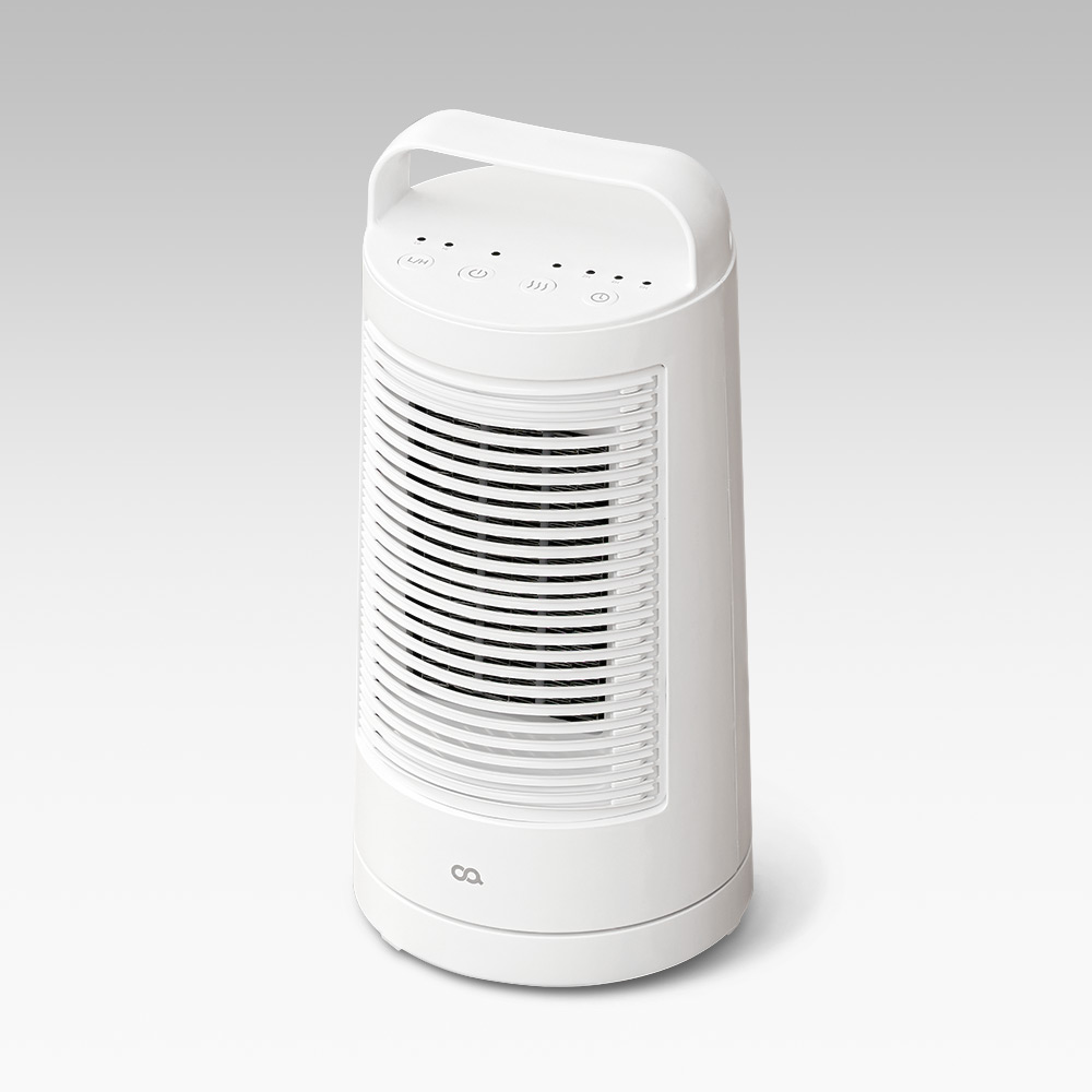 오아 라운드 미니 전기 온풍기 PTC 발 히터 난로 가정용 캠핑용 사무실 난방기 열풍기