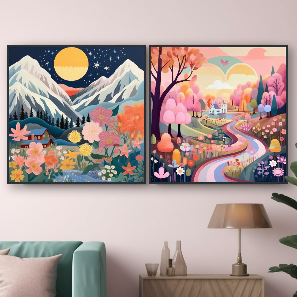 봄햇살 45cm x 45cm 무광화이트 알루미늄액자 - 상세 이미지 3