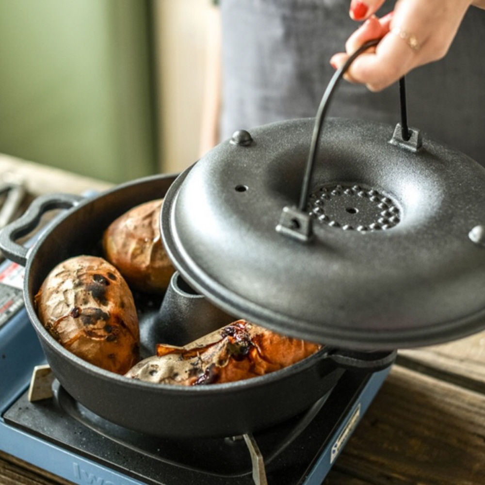집에서 군고구마 냄비 직화 조리용 인덕션 굽는 무수분