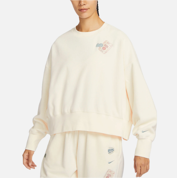 국내매장판 나이키 오사카 피닉스 플리스 오버사이즈 크루넥 스웻셔츠 D7 FD5505-110