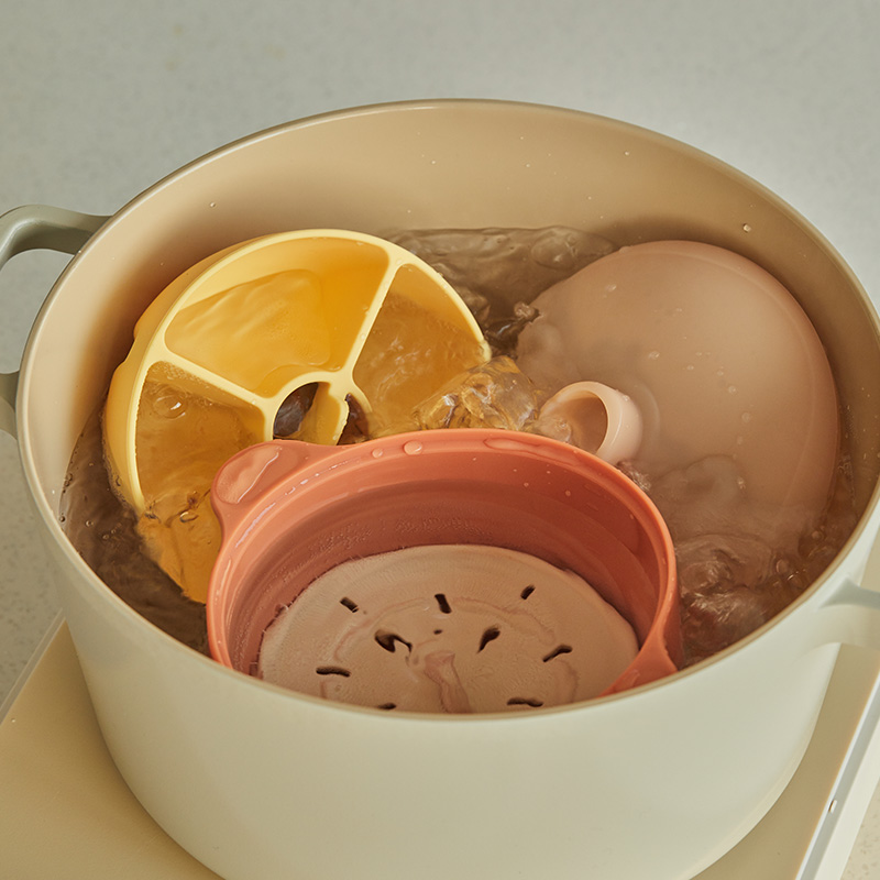 잼먹 실리콘 이유식찜기 토핑 3종풀세트 800ml