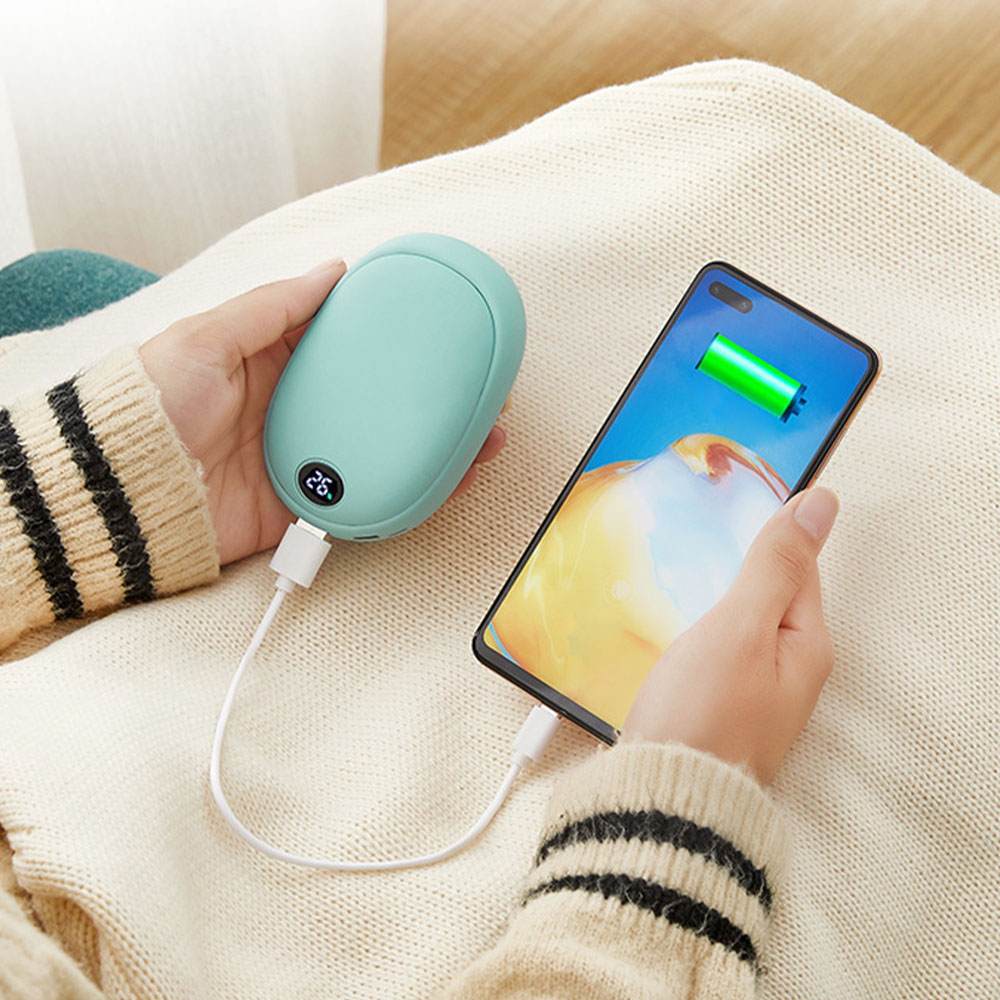 머레이 파스텔 LED 휴대용 충전식 손난로 보조배터리 10000mAh 주머니난로 이미지 6