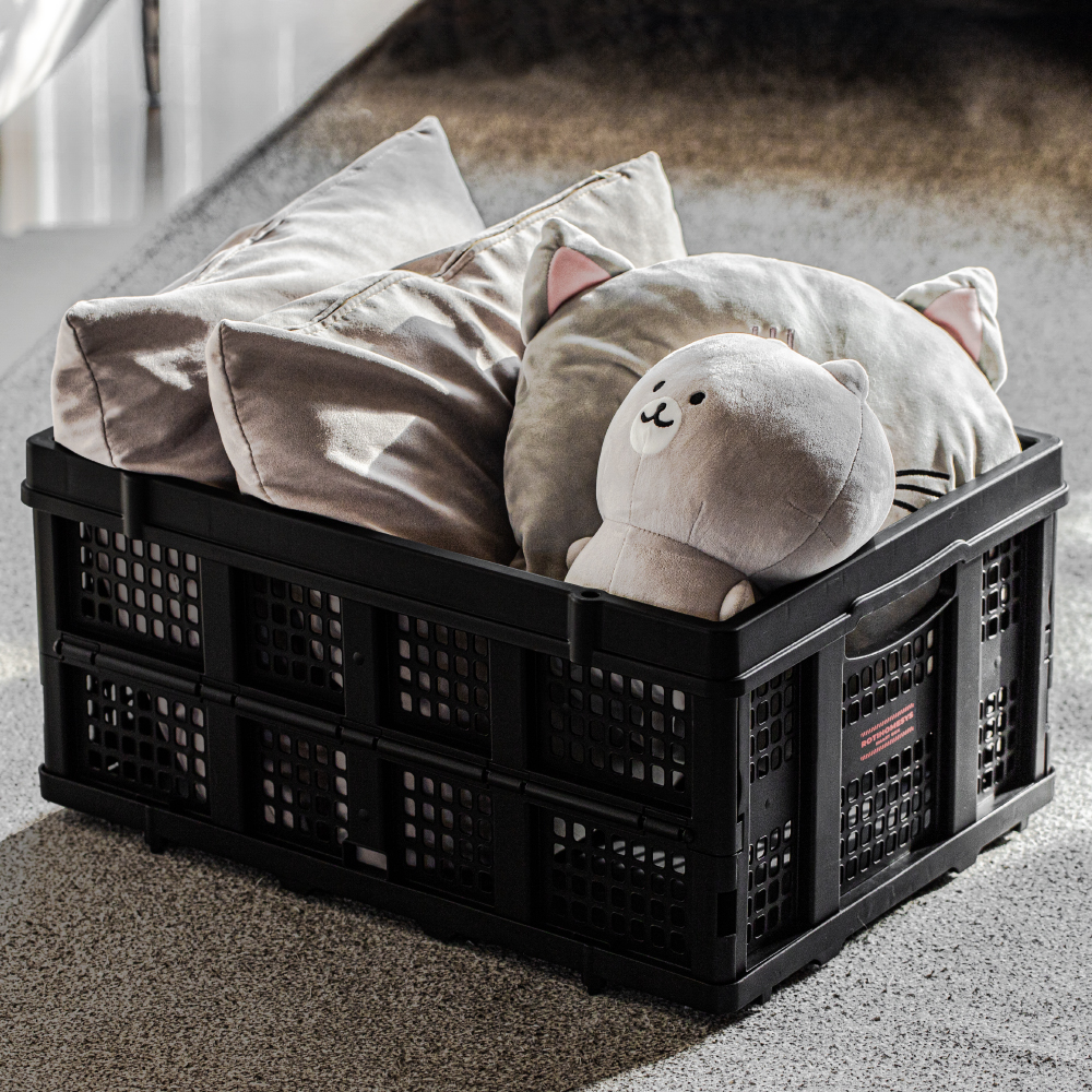 로티홈시스 리빙 박스 정리함 펜트리 수납함 폴딩 정리함 보관함 W-002