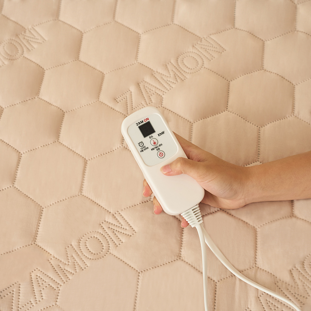 잠온 EMF 탄소매트 전기요 카본 전기매트 그래핀 캠핑 워셔블 원적외선 에코베이지 싱글