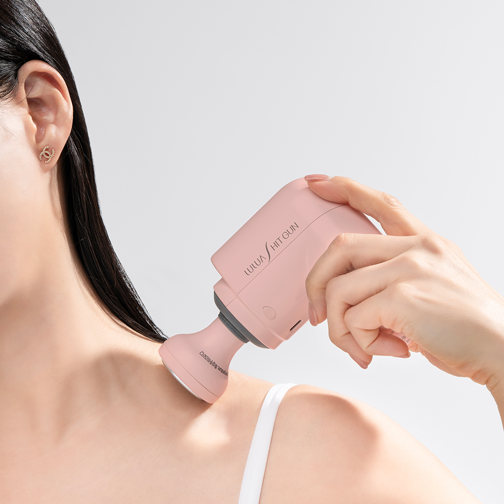 루루아 히트건 노지셀 림프 순환 마사지기 승모근 바디 괄사 마사지 - 상세 이미지 3