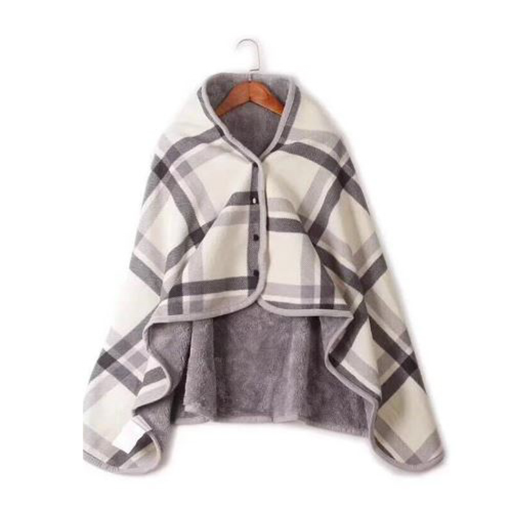 부드럽고 따뜻한 캠핑 담요 똑딱이 입는 망토