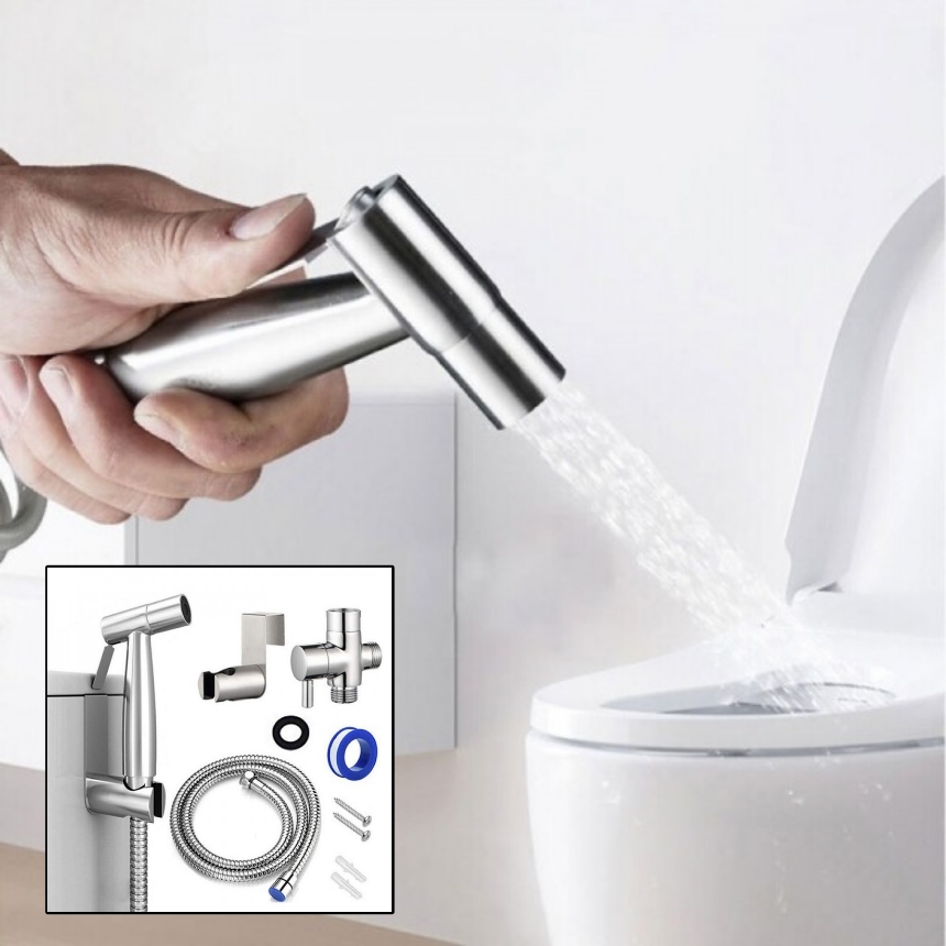 욕실스프레이건 세트 변기 베란다 화장실청소건 핸드비데