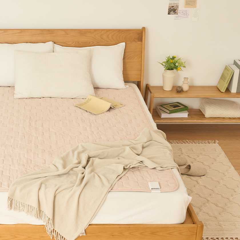 잠온 EMF 탄소매트 전기요 카본 전기매트 그래핀 캠핑 워셔블 원적외선 에코베이지 싱글