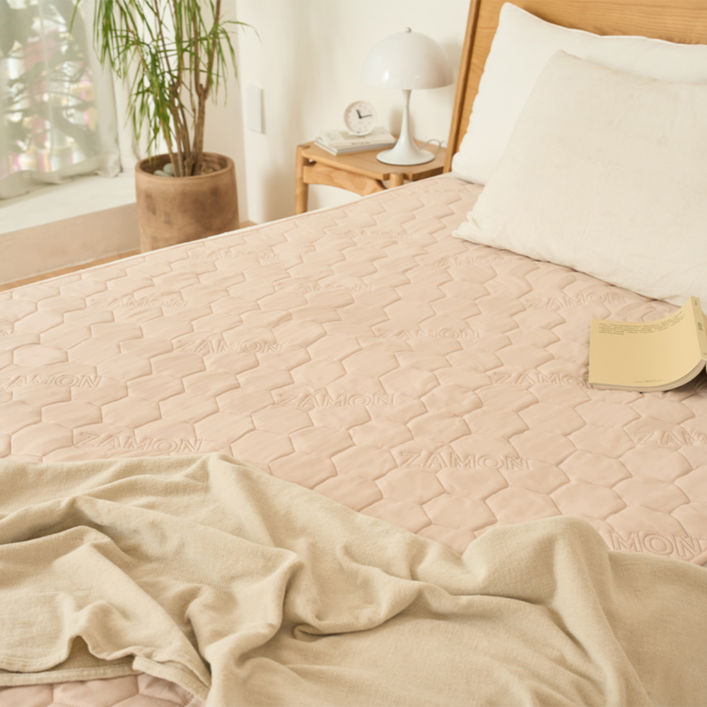 잠온 EMF 탄소매트 전기요 카본 전기매트 그래핀 캠핑 워셔블 원적외선 에코베이지 싱글