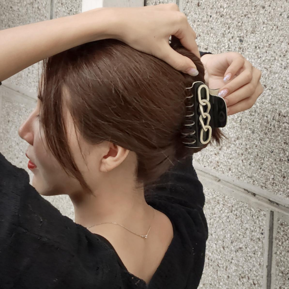 프랑스집게핀 셀룰로오스집게핀 올림머리 헤어삔 - 상품 이미지