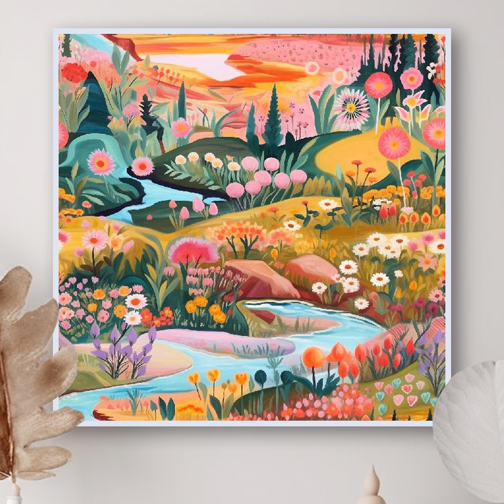 봄햇살 45cm x 45cm 무광화이트 알루미늄액자 - 상세 이미지 4