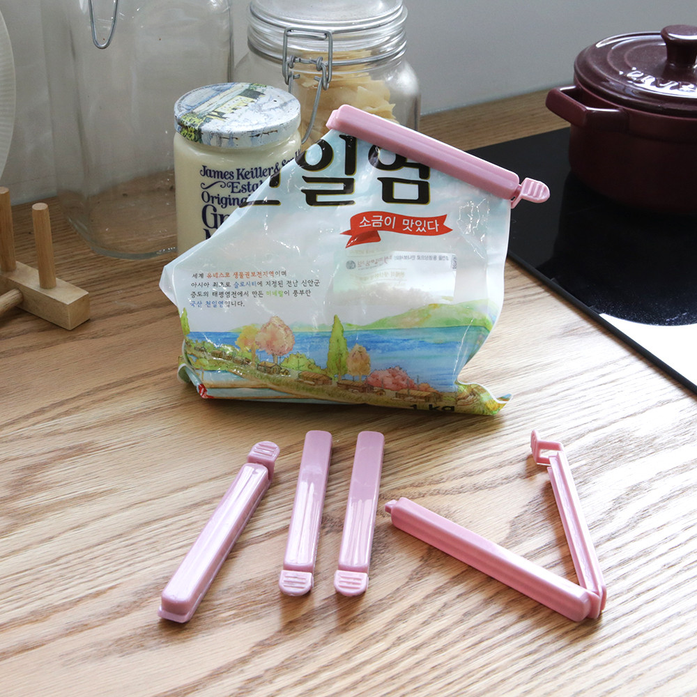 이놀 과자 봉지 밀폐 밀봉 집게 5P - 메인 이미지