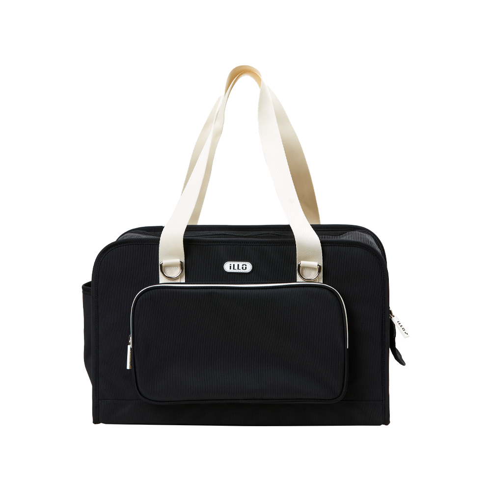 일로 레이백 기내용 반려견 이동가방 안전벨트 카시트 소형견 중형견 강아지 이동장 블랙 M