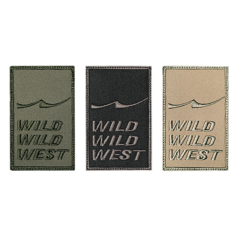 와일드와일드웨스트 택티컬 패치 벨크로 가방 와펜 파우치 자수 A