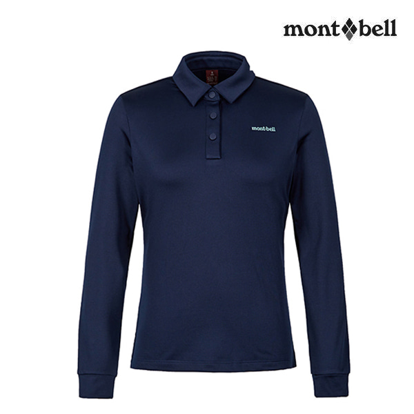 몽벨 여성 웜폴로 약기모 카라 긴팔티_MW3GAWOL224 - 상품 이미지