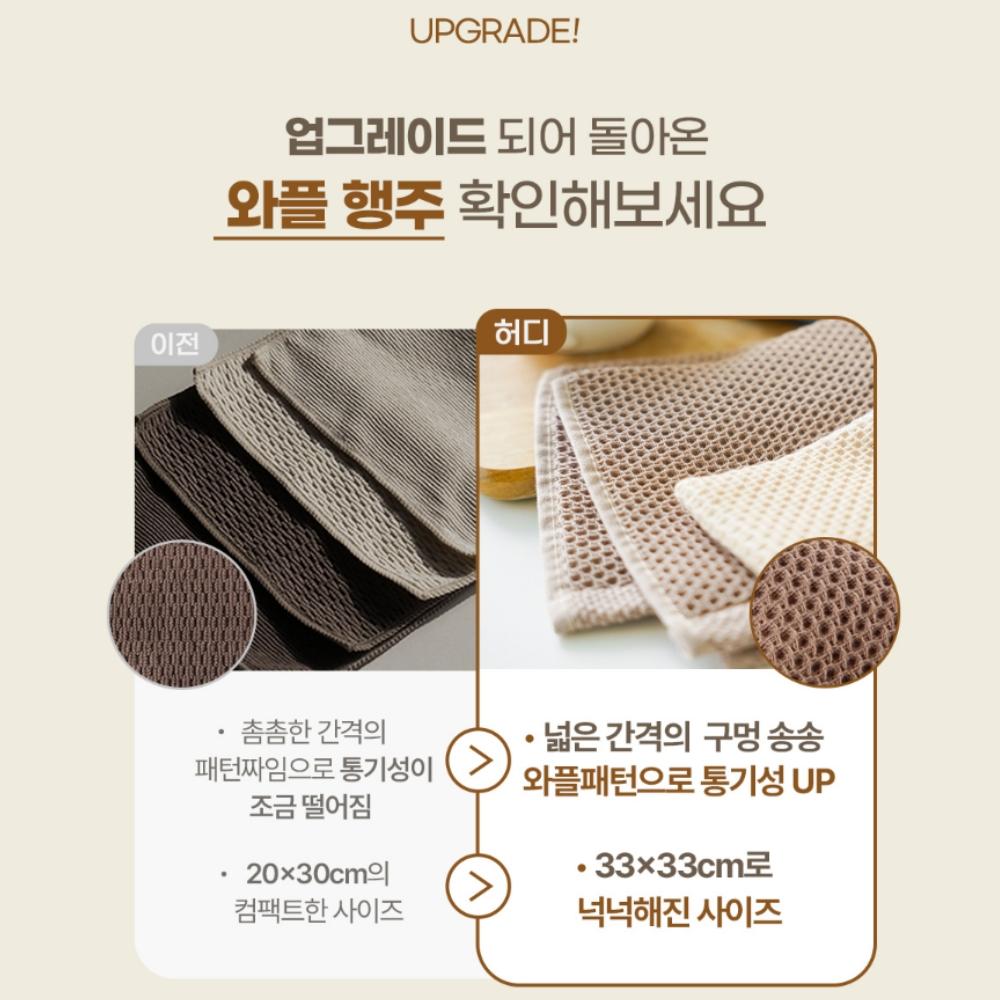 33x33 스팀행주 커피행주 그릇닦는행주 바리스타수건 - 상세 이미지 2