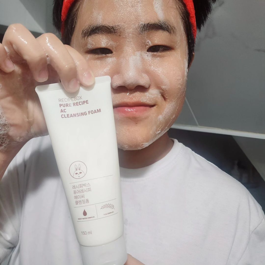 [1+1]레시피박스 청소년 어린이 좁쌀 여드름 폼클렌징 150ml 2개 중학생 사춘기 - 상세 이미지 2