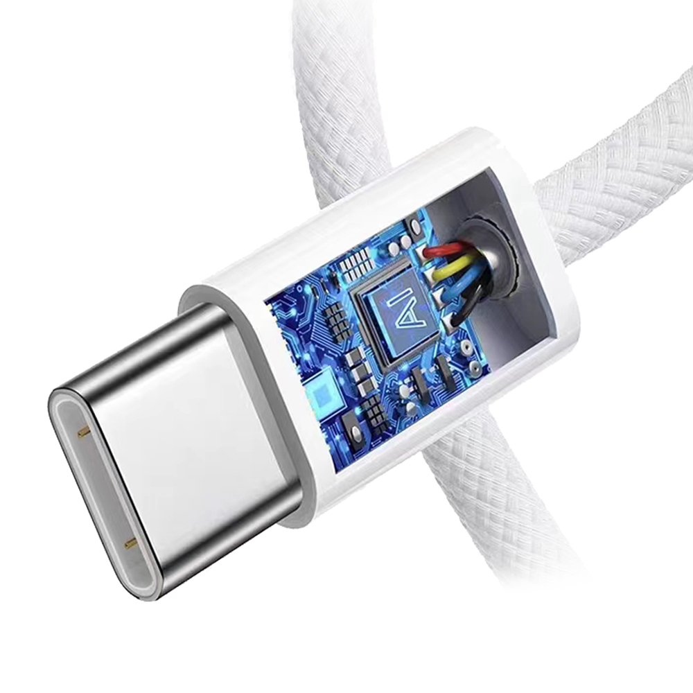 1+1 비트 240W C타입 to C USB PD 고속 충전 패브릭 케이블 - 상세 이미지 5