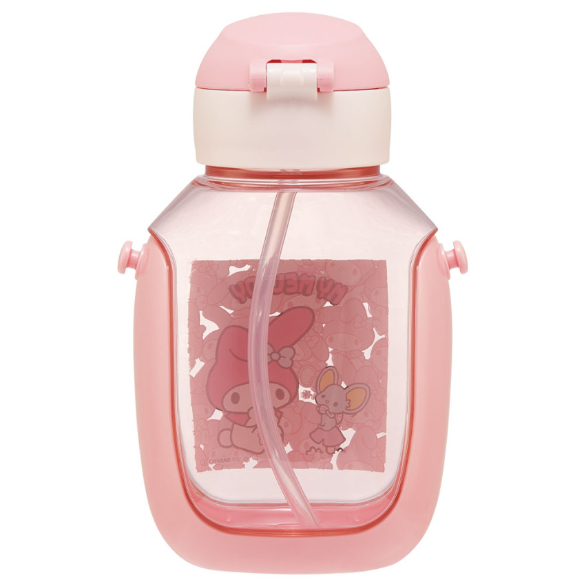 [발주상품 2~4 영업일 후 발송예정] 스케이터 마이멜로디 원푸쉬 스트로 보틀 530ml PDSH6DX - 주방·식기 - 하카타몰
