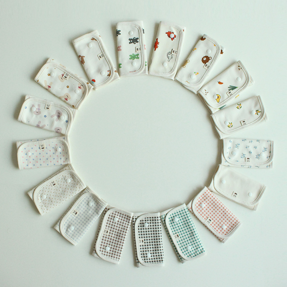 아기띠침받이 에르고 호환 침패드 카시트 안전벨트 커버 아이보리침받이