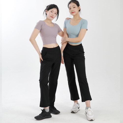 레티지아 여성 여자 슬랙스 바지 부츠컷슬랙스  와이드팬츠 이미지 6