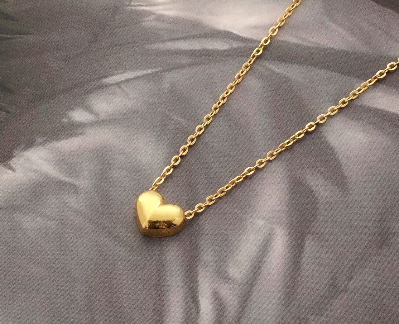 24k 순금 볼륨하트 목걸이 3.75g